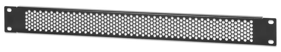 Pannello Cieco Ventilato per Armadi Rack 19'' 1U Nero